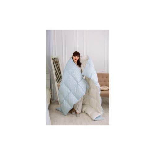 Ковдра MirSon пухова №1837 Bio-Blue 90% пух деми 200x220 см (2200003013467)