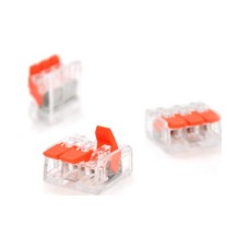З'єднувач кабелю 3-pin аналог WAGO K221-413, 15штпак Voltronic (K221-413/15)