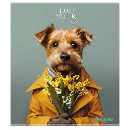 Зошит Школярик Happy portrait 48 аркушів лінія (048-3514L)