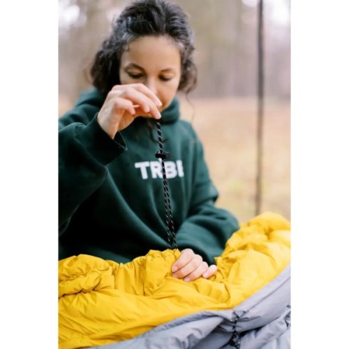 Спальний мішок Tribe Down 400 Regular пуховий сірий лівий (T-CH-0007-grey-L)