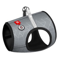 Шлея для собак WAUDOG Clothes з QR-паспортом ХS4 сіра (2929)