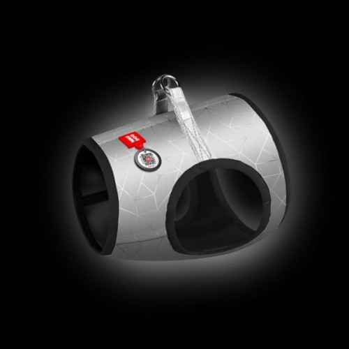 Шлея для собак WAUDOG Clothes з QR-паспортом ХS4 сіра (2929)