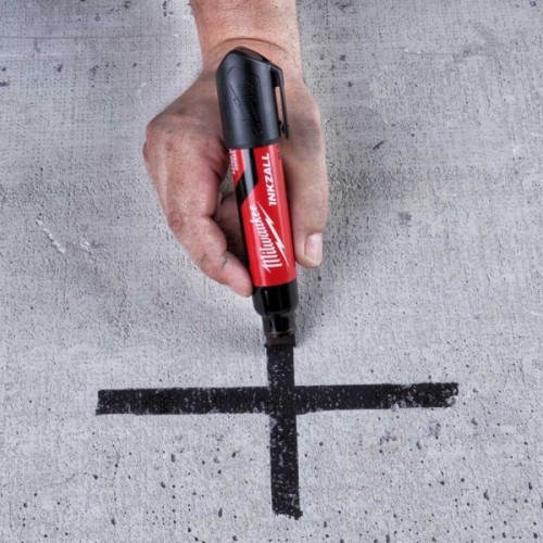 Маркер Milwaukee INKZALL для будмайданчика супер-великий XL чорний (4932471559)