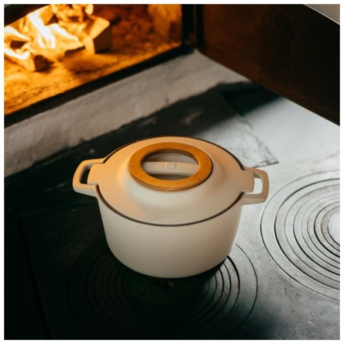 Каструля Fiskars Norden Limited Colour Edition чавунна 4 л колір береза (1071127)