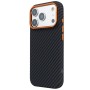 Чохол до мобільного телефона Armorstandart LikeCarbon2 SE MagCase Apple iPhone 17 Pro Black Orange (ARM89161)