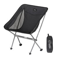 Крісло складане Naturehike Stellaluna L04 CNK2450JJ015, розмір M, чорне (6976023929410)