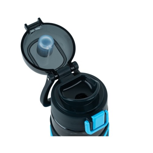 Пляшка для води Kite 680 мл чорно-блакитна (K25-1233-2)