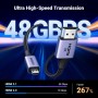 Кабель мультимедійний HDMI M to HDMI micro M 2.0m V2.1 8K60Hz HD164 black Ugreen (15517)