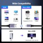 Кабель мультимедійний HDMI M to HDMI micro M 2.0m V2.1 8K60Hz HD164 black Ugreen (15517)