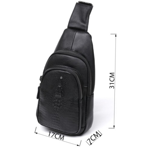 Сумка Vintage Шкіряна Чорна (20673)
