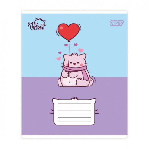 Зошит Yes Pembe the Cat А5 18 аркушів клітинка (769045)