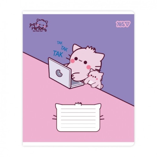 Зошит Yes Pembe the Cat А5 18 аркушів клітинка (769045)