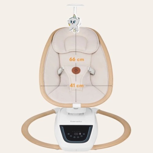 Крісло-гойдалка Lionelo OLIVIA BEIGE NATURAL (LO-OLIVIA BEIGE NATURAL)