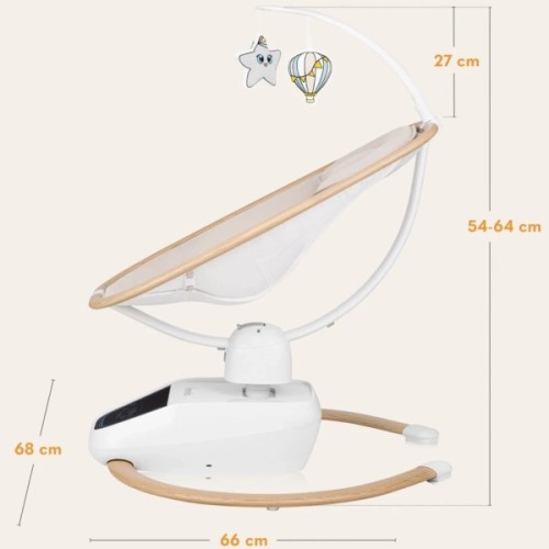 Крісло-гойдалка Lionelo OLIVIA BEIGE NATURAL (LO-OLIVIA BEIGE NATURAL)