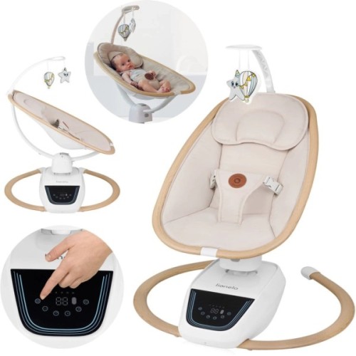 Крісло-гойдалка Lionelo OLIVIA BEIGE NATURAL (LO-OLIVIA BEIGE NATURAL)