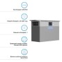 Зарядна станція Deye 2500W, 2.56kWh (SUN-BK250-2.56KWH-EU-AM4-18L)
