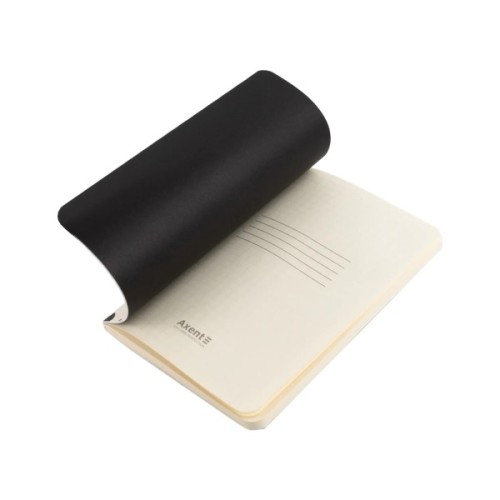 Книга записна Axent A6 Black&White, 60 аркушів клітинка (8711-7-A)