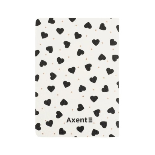 Книга записна Axent A6 Black&White, 60 аркушів клітинка (8711-7-A)