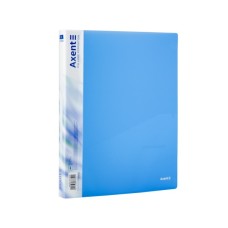 Папка на кільцях Axent А4 з 2-ма кільцями 700 мкм 25 мм Прозора синя (1207-22-A)