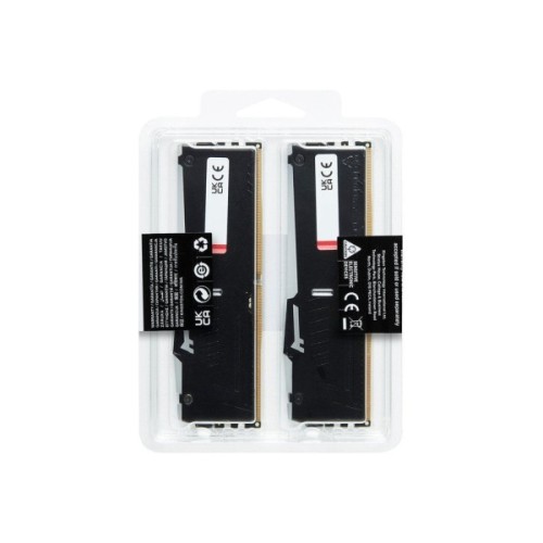 Модуль пам'яті для комп'ютера DDR5 64GB (2x32GB) 5200 MHz Beast RGB EXPO Black Kingston Fury (ex.HyperX) (KF552C40BB2AK2-64)