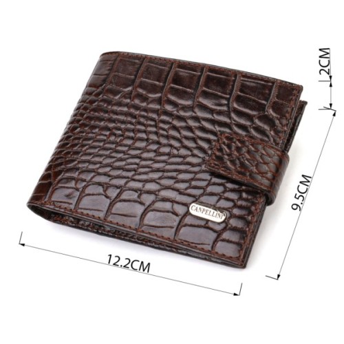 Гаманець Canpellini З натуральної шкіри Коричневий (21885)