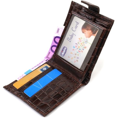 Гаманець Canpellini З натуральної шкіри Коричневий (21885)