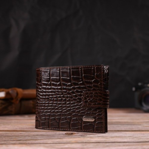 Гаманець Canpellini З натуральної шкіри Коричневий (21885)