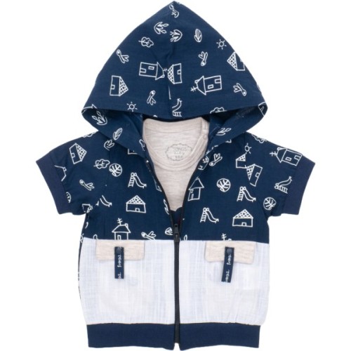 Набір дитячого одягу Tongs з капюшоном (4668-80B-blue)