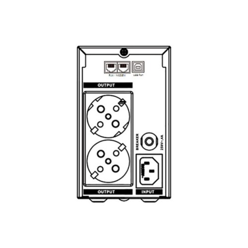 Пристрій безперебійного живлення Marsriva MR-UF800L 480W LCD (MR-UF800L)