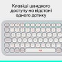 Клавіатура Logitech POP Icon Keys Bluetooth UA Off-White (920-013072)