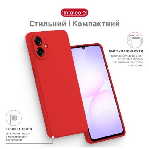 Чохол до мобільного телефона Intaleo SoftShell Samsung A07 Red (1283126631269)
