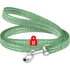 Повідець для котів WAUDOG Re-cotton світловідбивний XS 200х1 см зелений (164418)