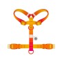 Шлея для собак WAUDOG Nylon Recycled анатомічна H-подібна з QR-паспортом, пластиковий фастекс, XL помаранчева (47544)