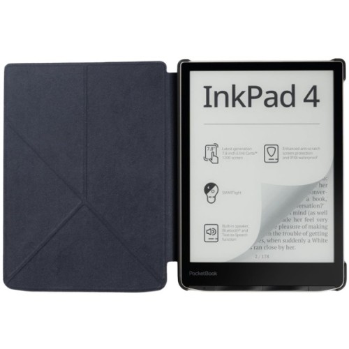 Чохол до електронної книги BeCover Ultra Slim Origami PocketBook 743G InkPad 4/InkPad Color 2/InkPad Color 3 (7.8") Gray (713087)