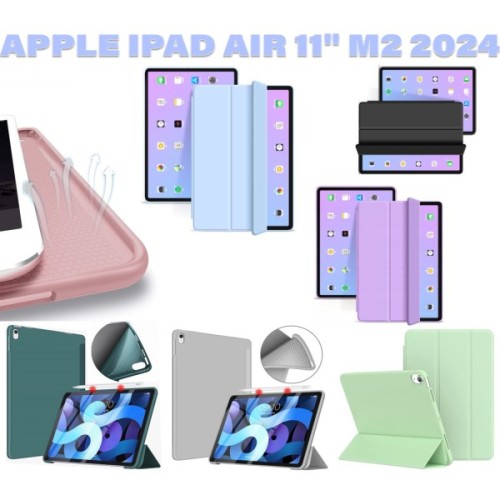 Чохол до планшета BeCover Tri Fold Soft TPU Silicone Apple iPad Air 11" M2/M3 (2024/2025) Pink (711410)