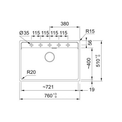Мийка кухонна Franke 114.0720.005