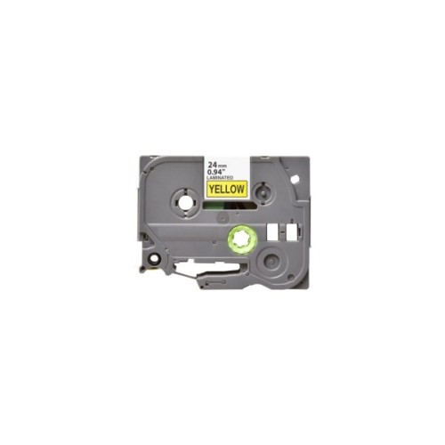 Стрічка для принтера етикеток UKRMARK B-SL-T651P, самоламінуюча, 24мм, black on yellow, аналог TZe-SL651 (900329)