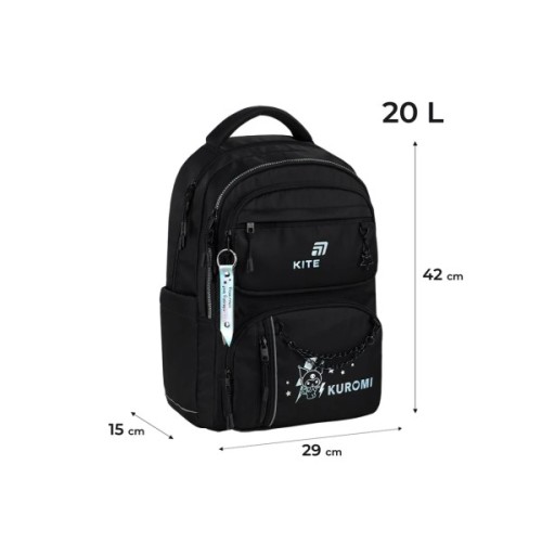 Рюкзак шкільний Kite Education teens 2594M Kuromi (HK26-2594M)