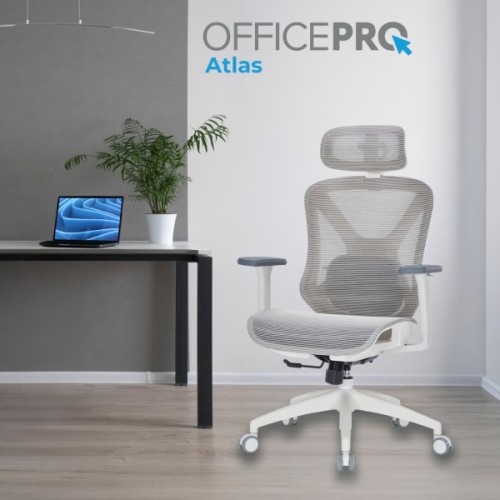 Офісне крісло OfficePro Atlas OC630-W-LG-LG (OC630-W-LG-LG)