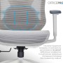 Офісне крісло OfficePro Atlas OC630-W-LG-LG (OC630-W-LG-LG)