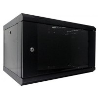 Шафа настінна Hypernet 6U 19" 600x600 (WMNC66-6U-FLAT-BLACK)
