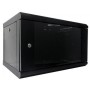 Шафа настінна Hypernet 6U 19" 600x600 (WMNC66-6U-FLAT-BLACK)