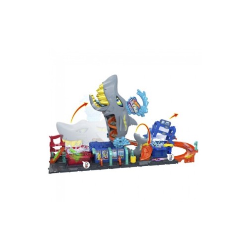 Автотрек Hot Wheels City Автомийка Суперакула (HTN82)