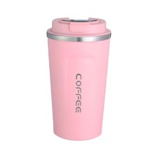 Термокружка Merlion MugCoffe 500 мл з відкидною кришкою, рожева (MugCoffe-500Pink)