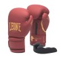 Боксерські рукавички Leone GN059X Bordeaux ED 14 унцій (капа в комплекті) (GN059X_BORDEAUX_14oz)