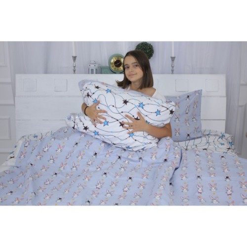 Постільна білизна MirSon Бязь 17-0527 Bunnies King Size (2200003669749)