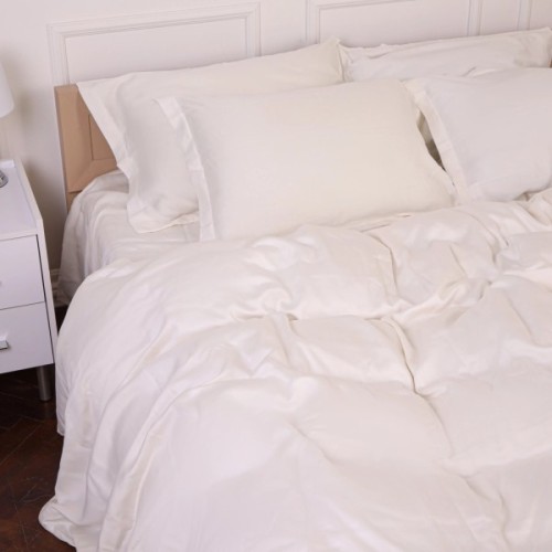 Постільна білизна MirSon Tencel №01 White 2x143x210 Сімейний (2200009368431)