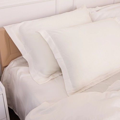 Постільна білизна MirSon Tencel №01 White 2x143x210 Сімейний (2200009368431)