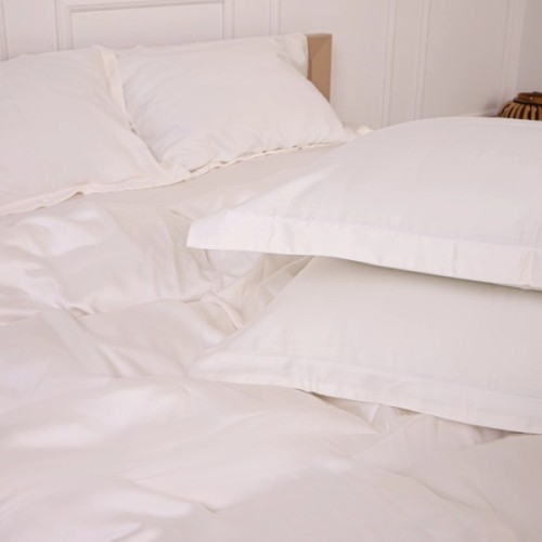 Постільна білизна MirSon Tencel №01 White 2x143x210 Сімейний (2200009368431)