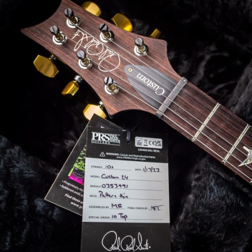 Електрогітара PRS Custom 24 10 Top Faded Whale Blue